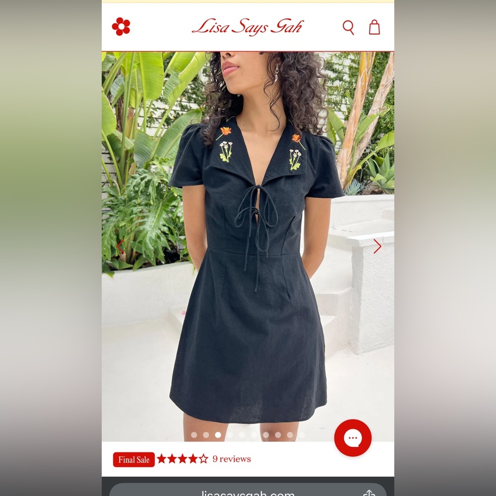 ISO Lisa says Gah Alexa shirt dress BLACK size XL